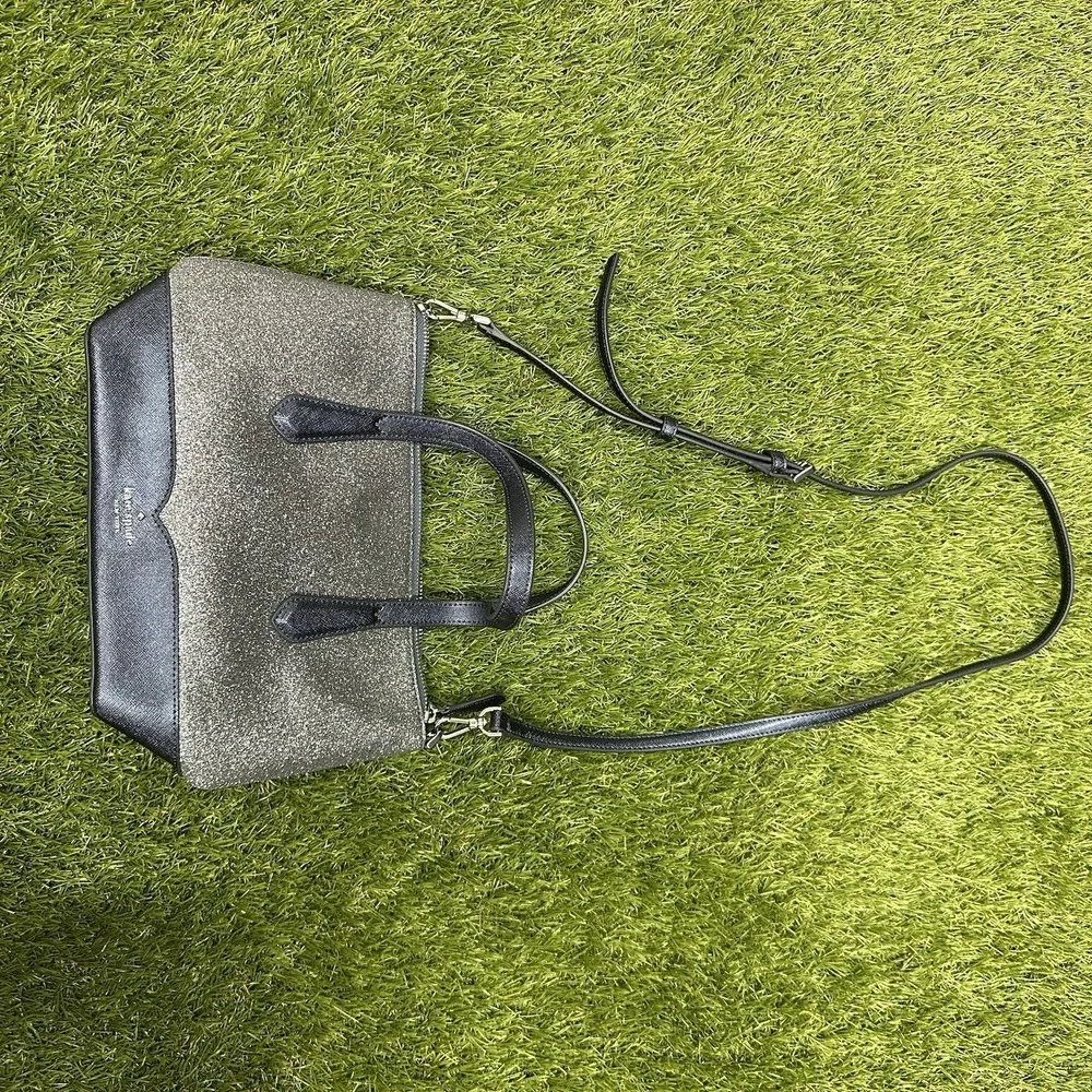Kate Spade New York Lola Glitter Small‎ Satchel Dusk Navy